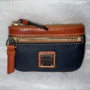 Dooney and Bourke Small Coin Purse Keychain, Midnight Blue NWT